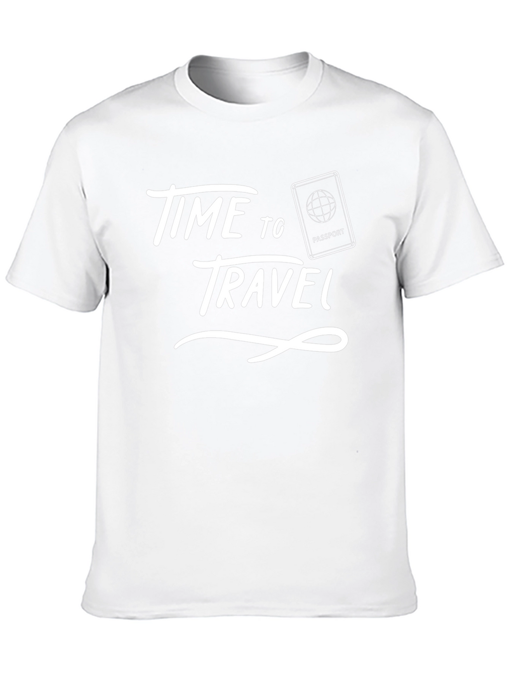 Time to Travel Black Graphic Tee