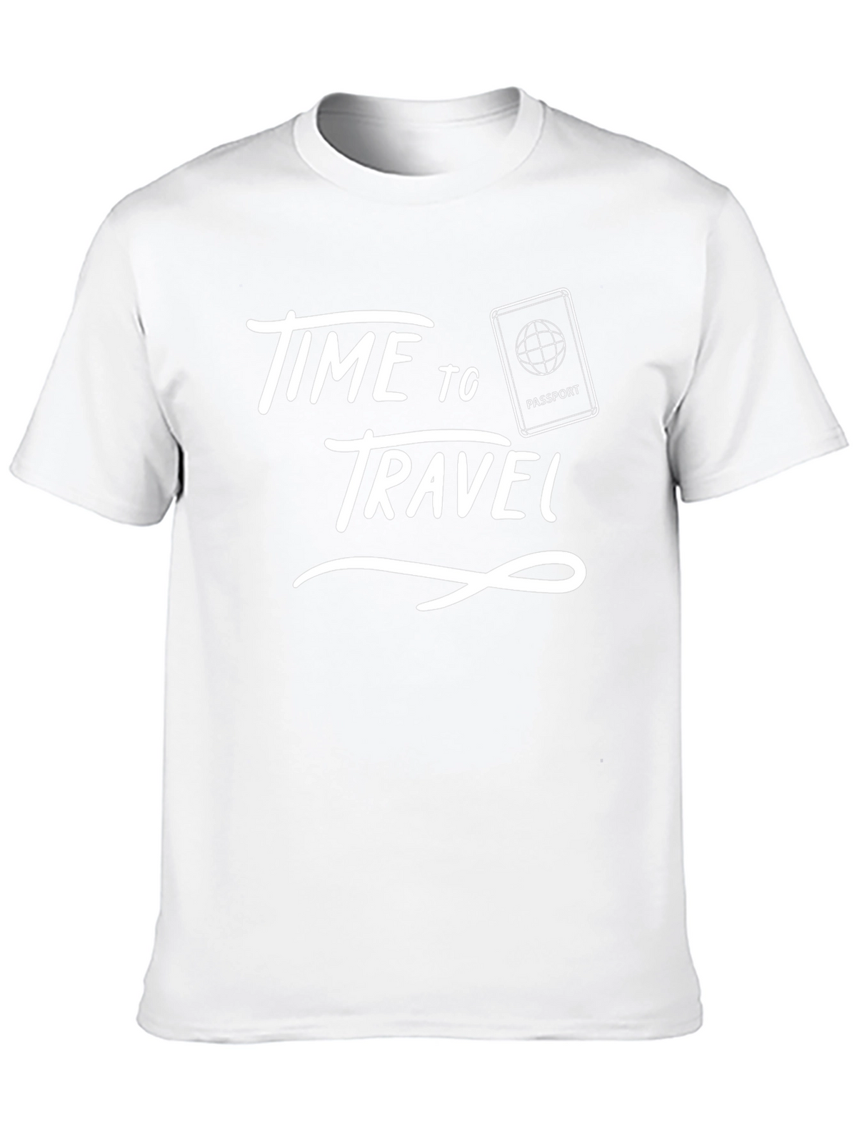 Time to Travel Black Graphic Tee