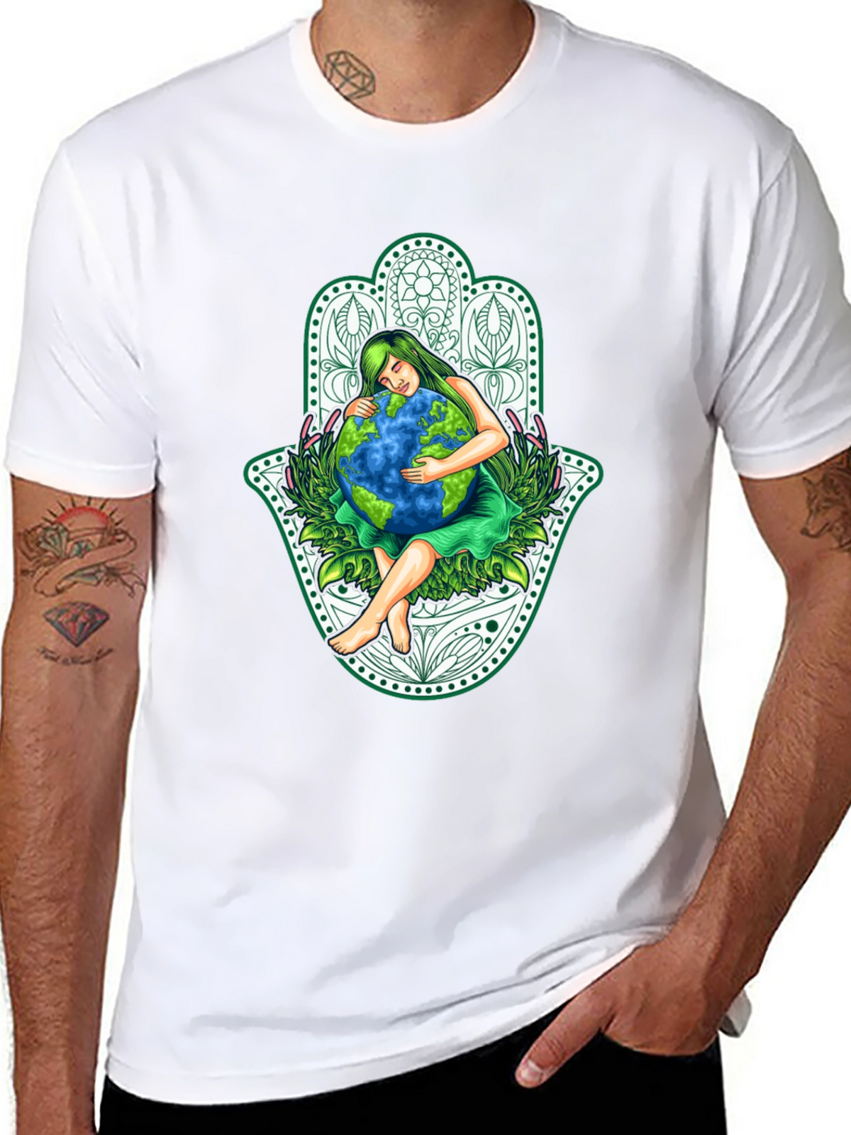 Earth Protector T-Shirt - Hug the Planet!