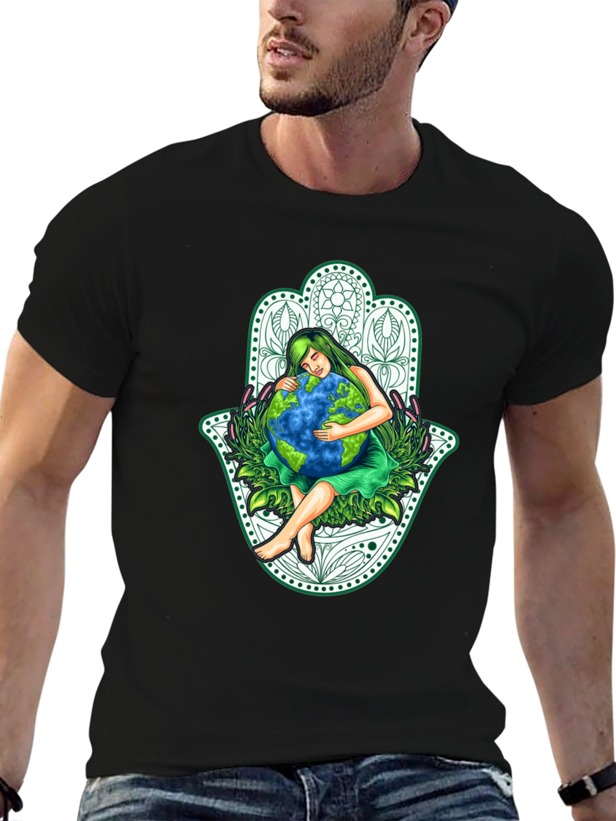 Earth Protector T-Shirt - Hug the Planet!