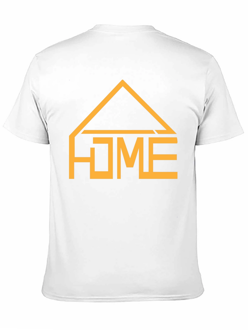 Geometric HOME Graphic Tee - Casual Black T-Shirt