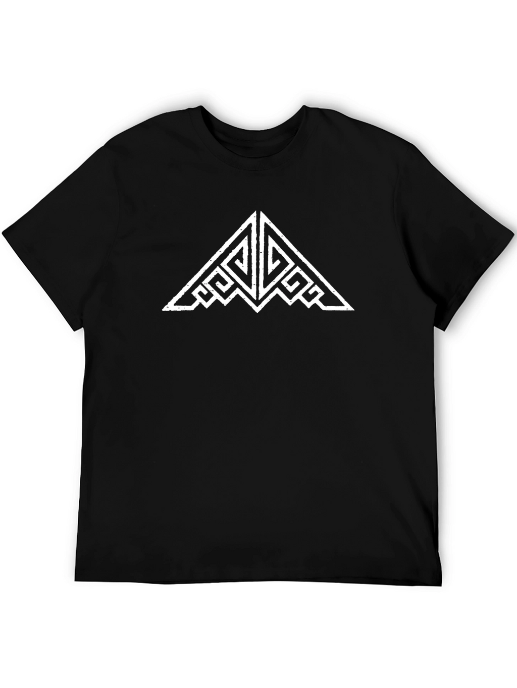 Geometric Tribal T-Shirt - Black
