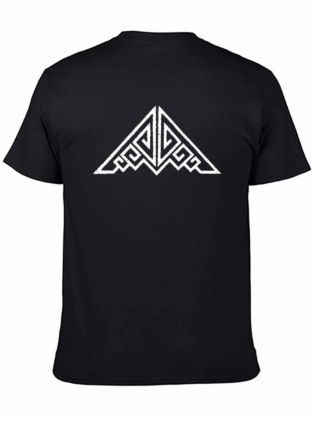 Geometric Tribal T-Shirt - Black