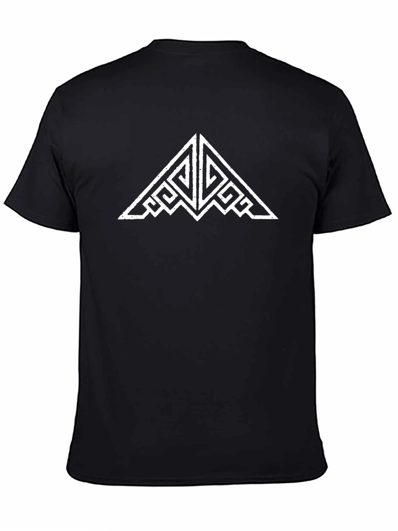 Geometric Tribal T-Shirt - Black