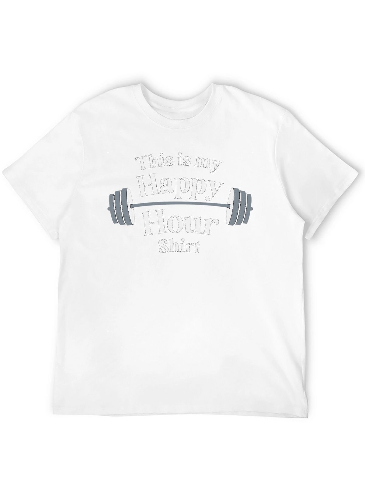 Funny Gym Happy Hour Shirt - Workout Apparel