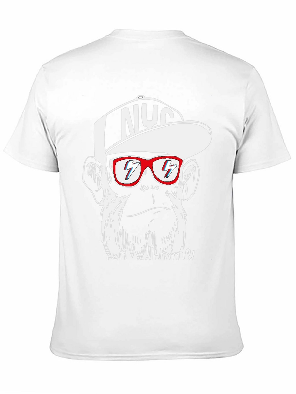Cool Monkey Graphic Tee - Black Crewneck