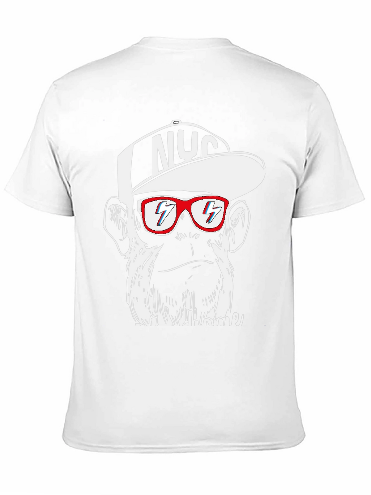 Cool Monkey Graphic Tee - Black Crewneck