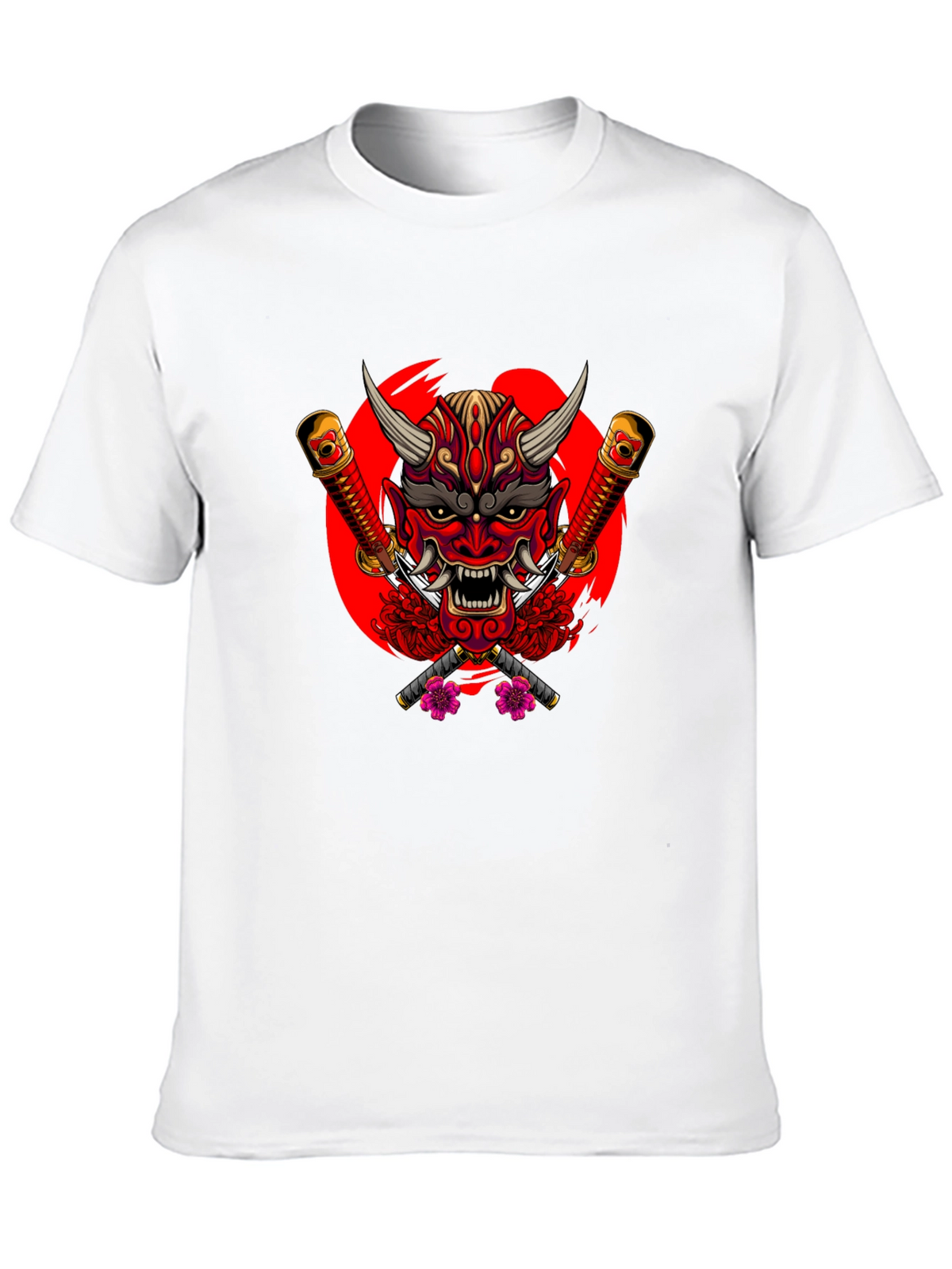 Japanese Oni Mask Graphic Tee