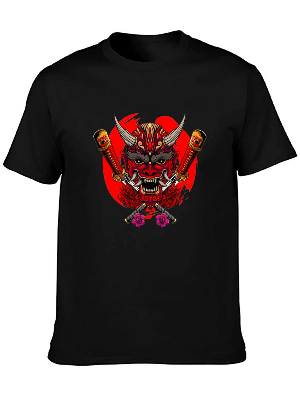 Japanese Oni Mask Graphic Tee