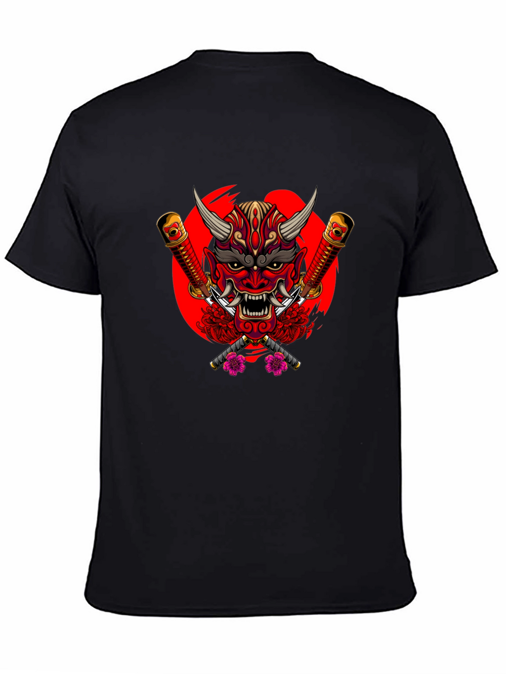 Japanese Oni Mask Graphic Tee