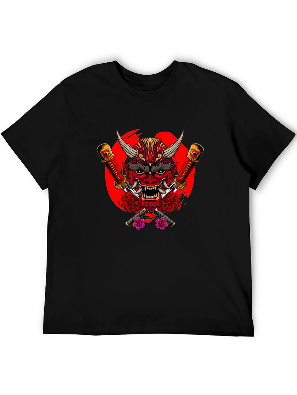 Japanese Oni Mask Graphic Tee