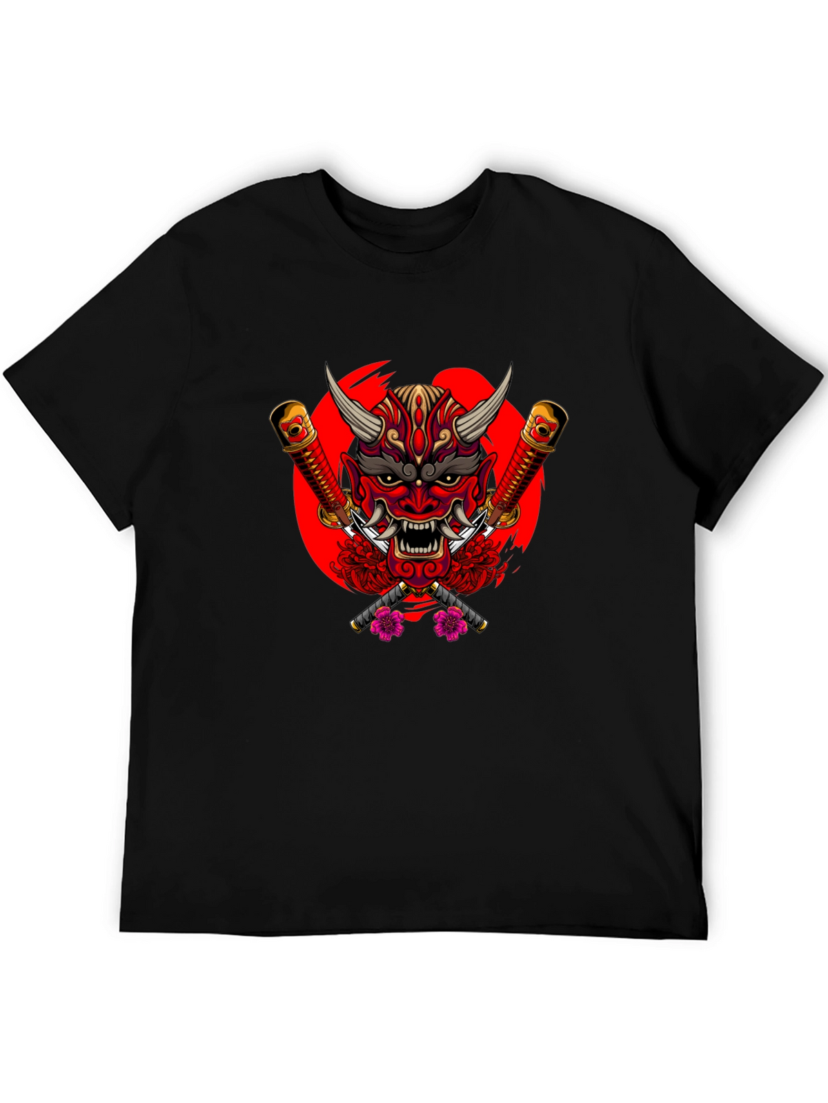 Japanese Oni Mask Graphic Tee