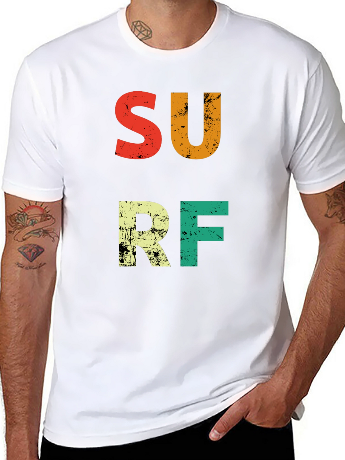 Retro Surf Graphic Tee - Black