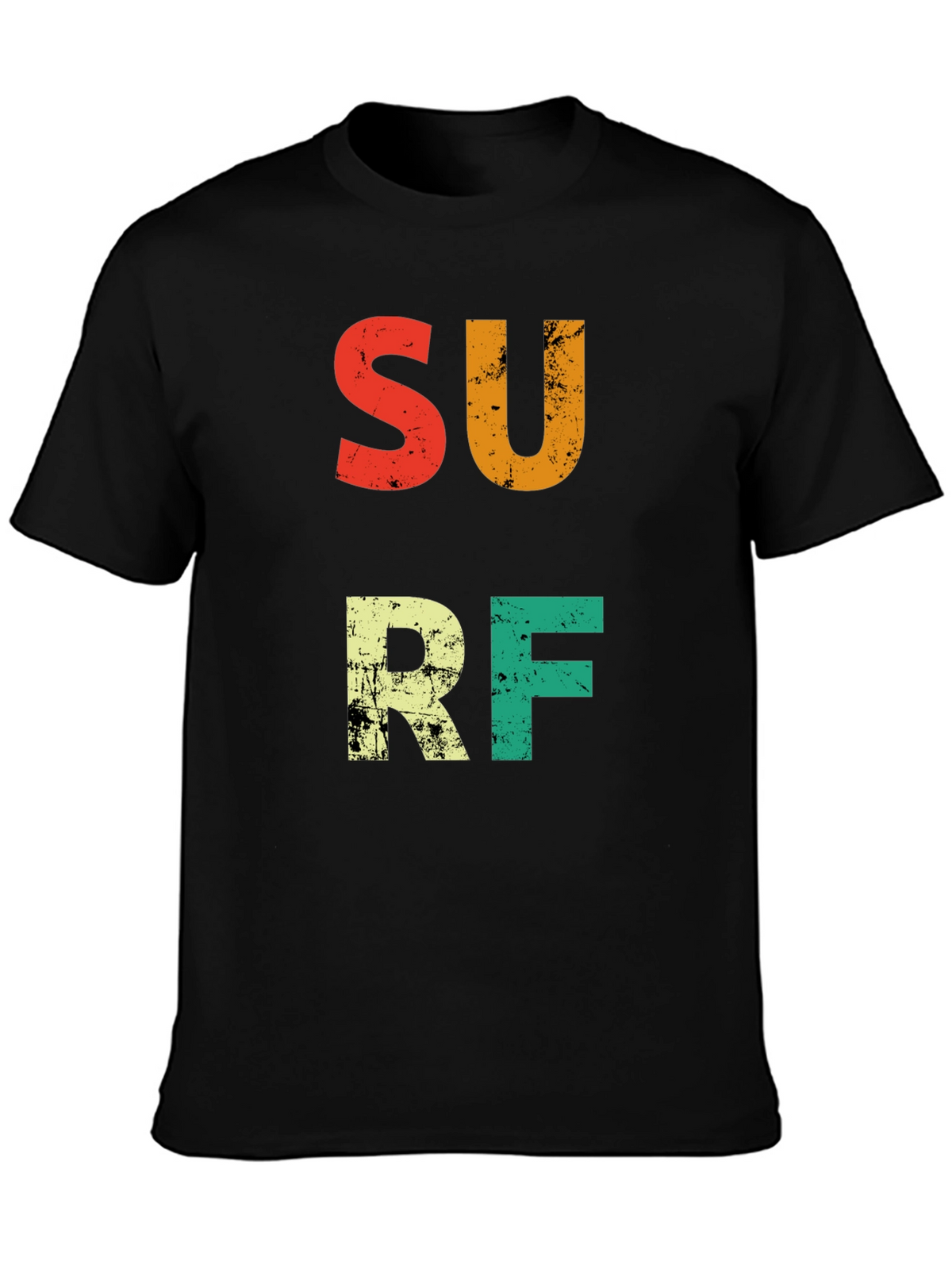 Retro Surf Graphic Tee - Black
