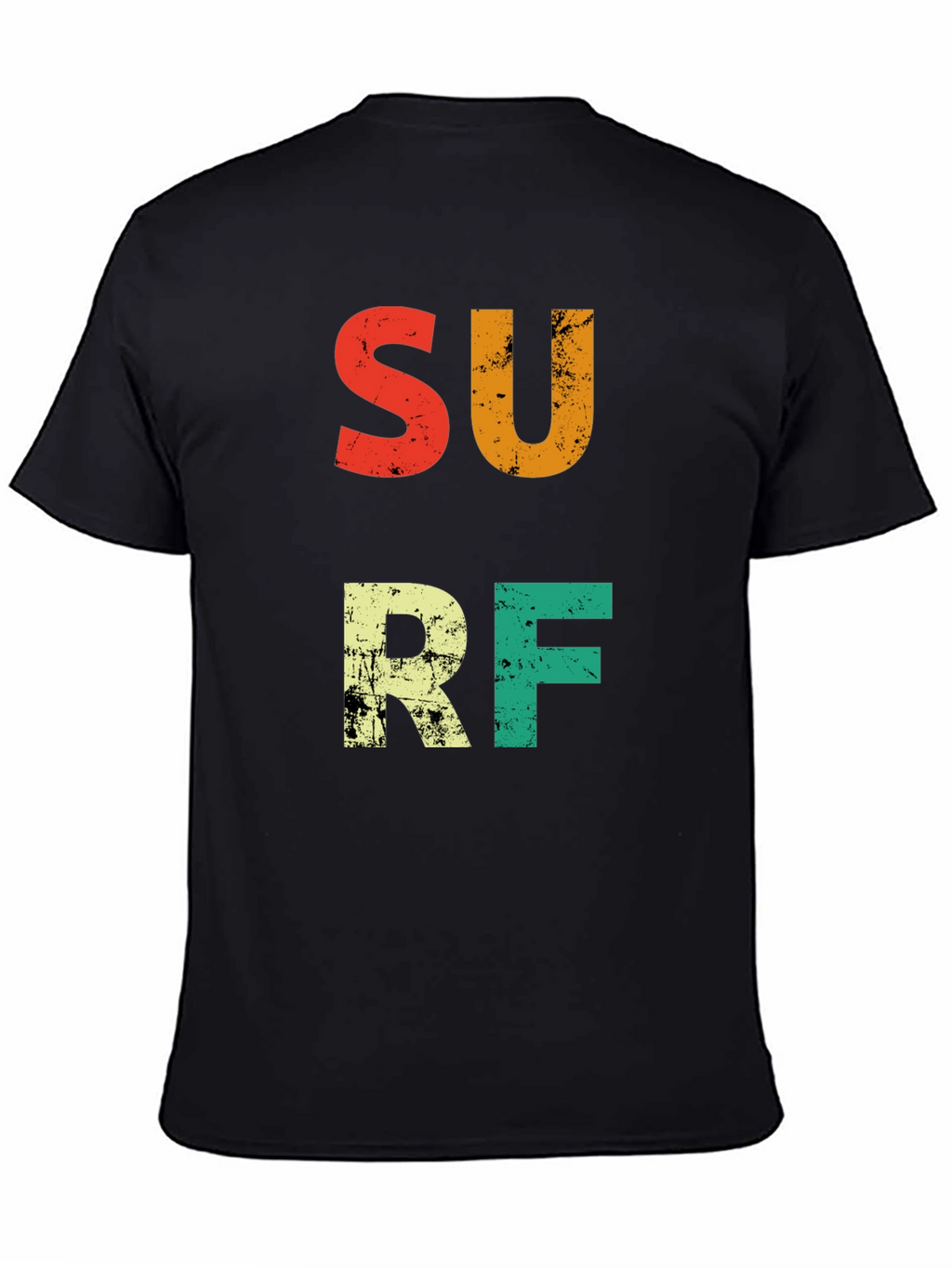 Retro Surf Graphic Tee - Black