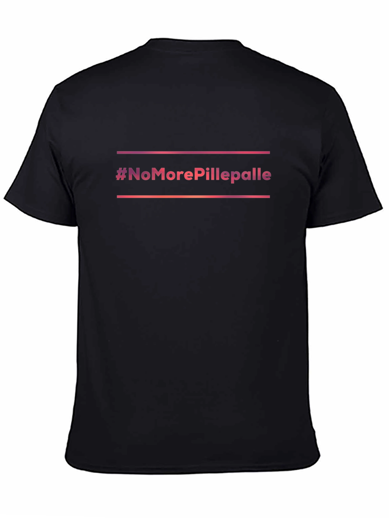 #NoMorePillepalle Black Graphic Tee