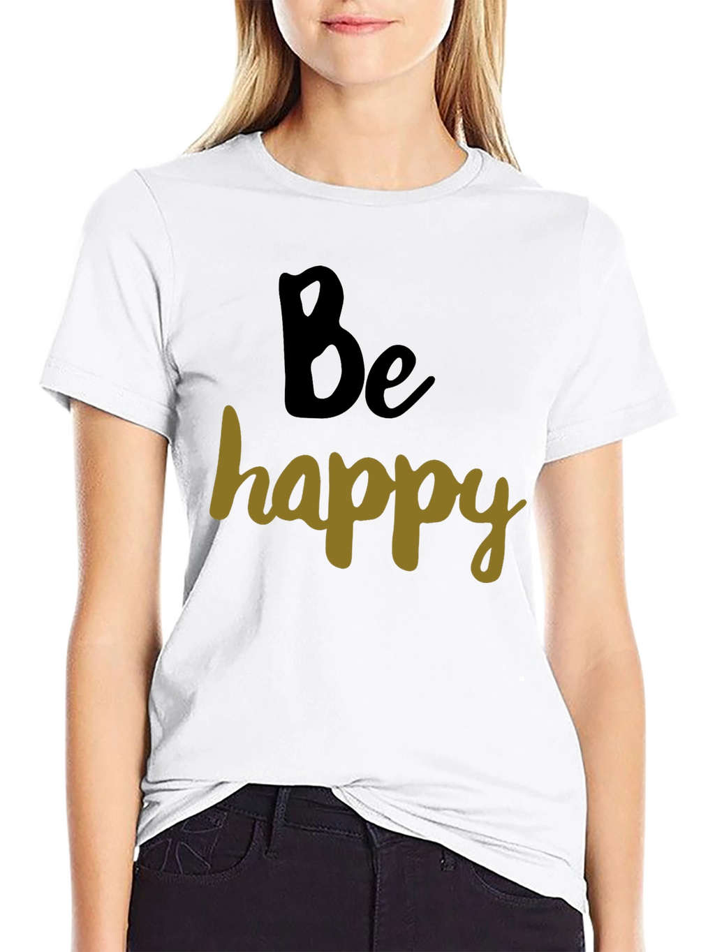 Be Happy Graphic Tee - Casual Comfort