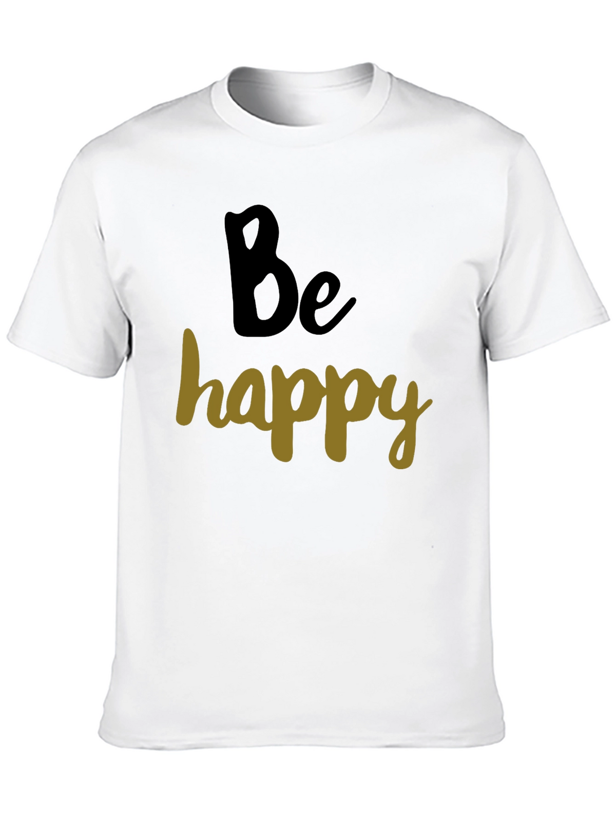 Be Happy Graphic Tee - Casual Comfort