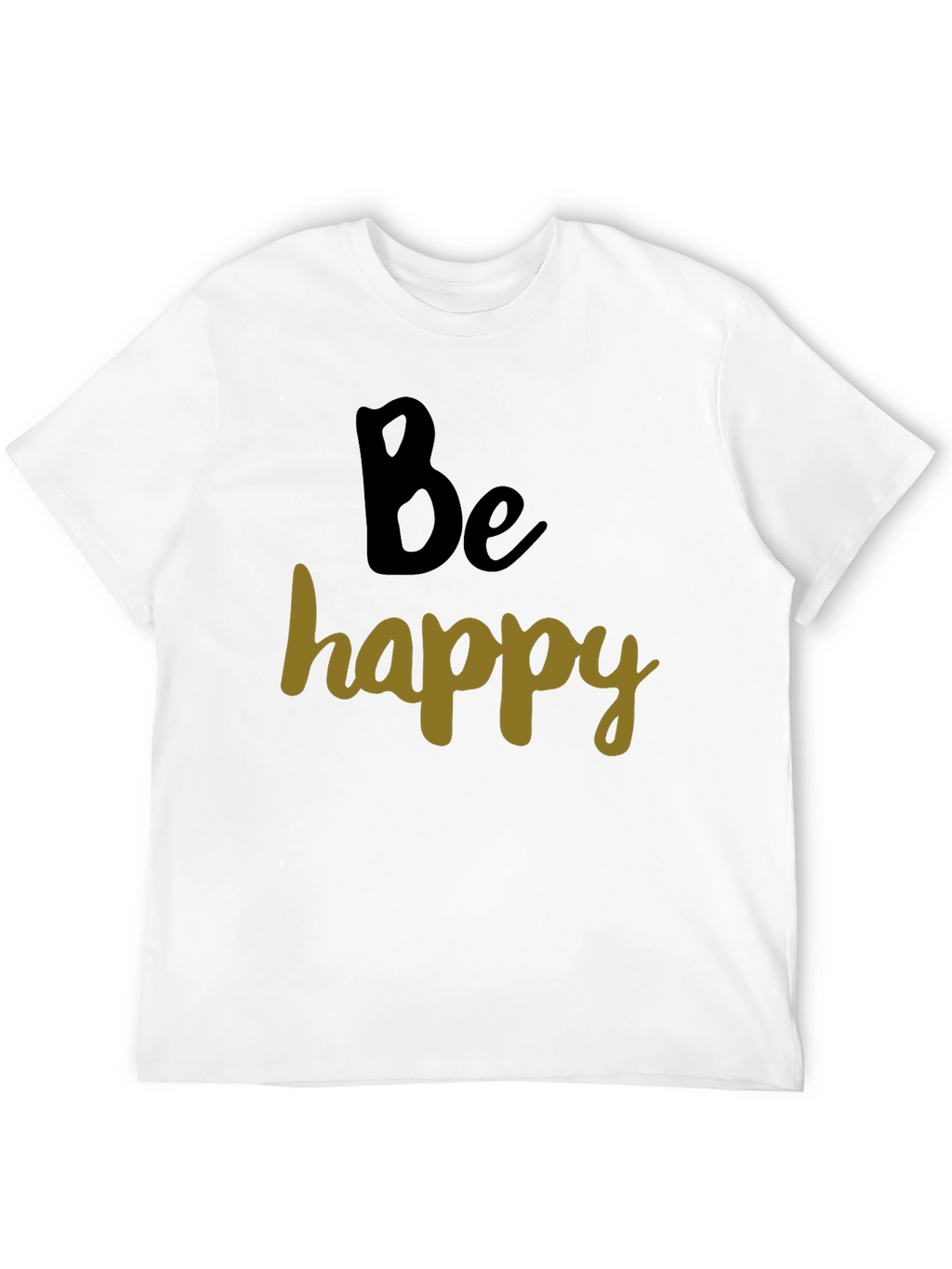 Be Happy Graphic Tee - Casual Comfort