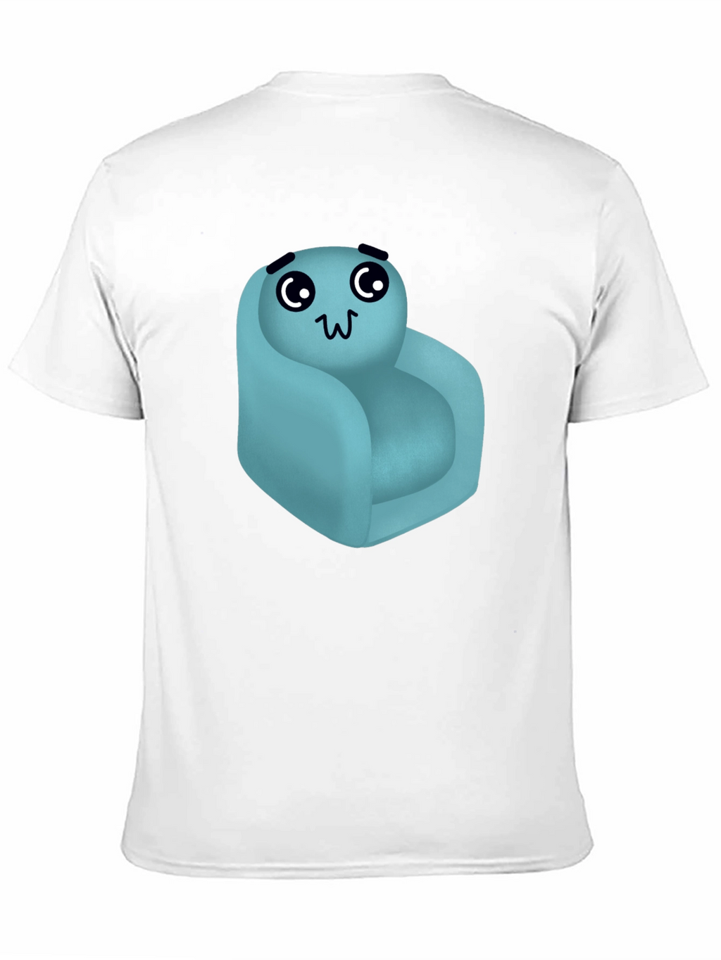 Cute Couch Character Black T-Shirt