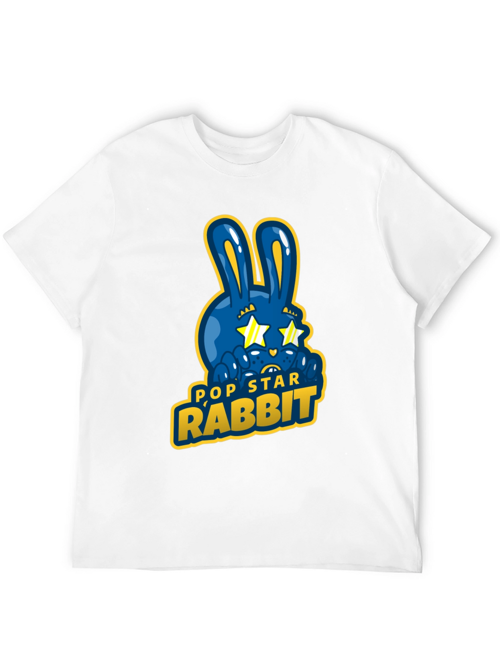 Pop Star Rabbit Graphic T-Shirt - Unique Design