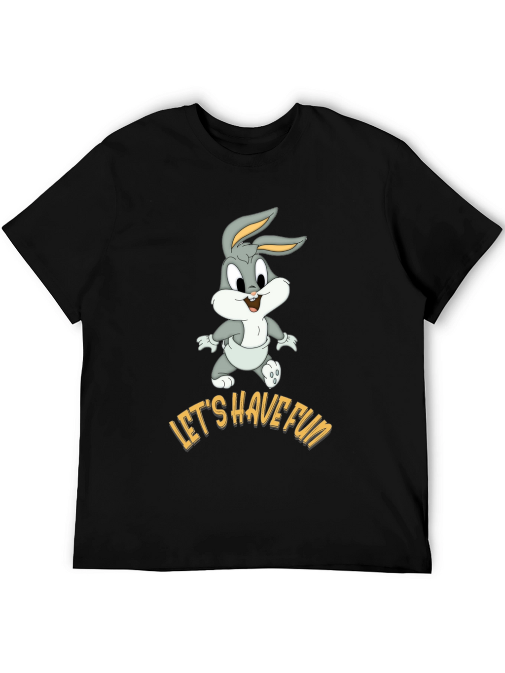 Lets Have Fun Bugs Bunny Black T-Shirt