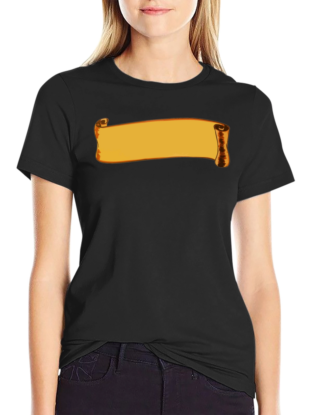 Scroll Graphic Black T-Shirt