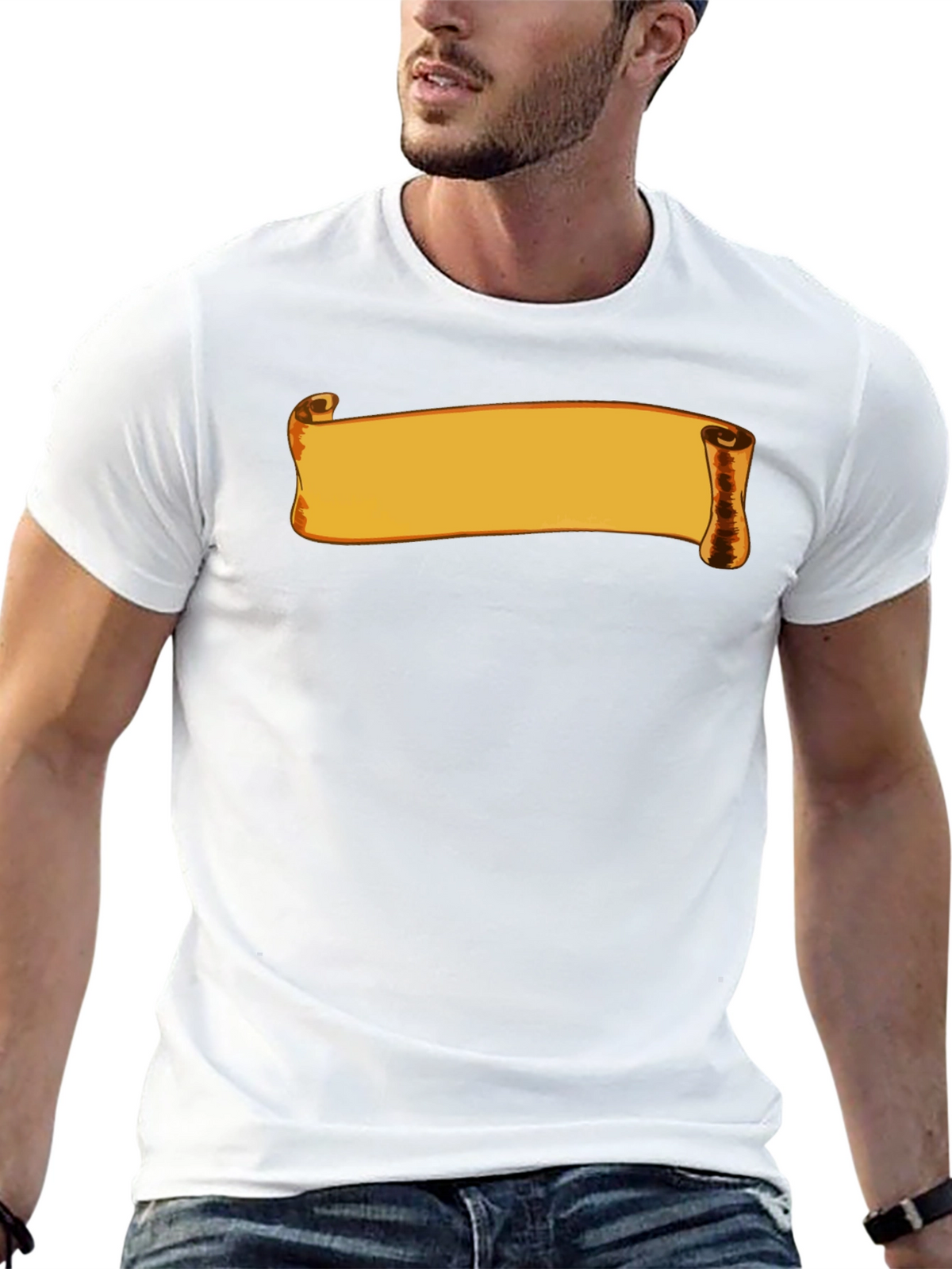 Scroll Graphic Black T-Shirt