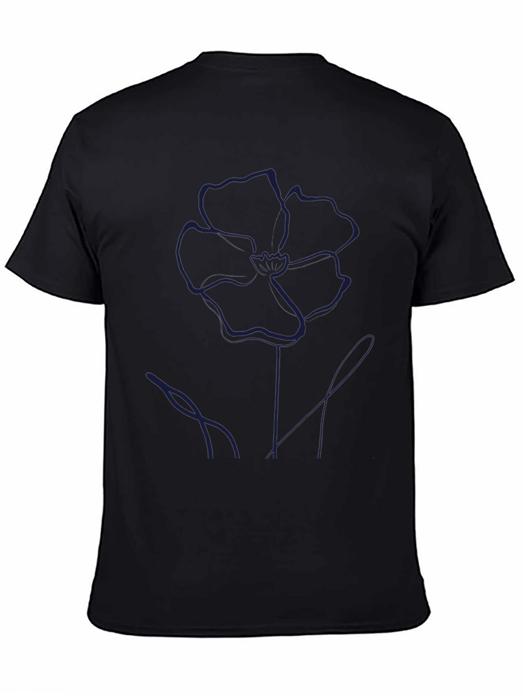 Minimalist Flower Graphic Tee - Modern Style