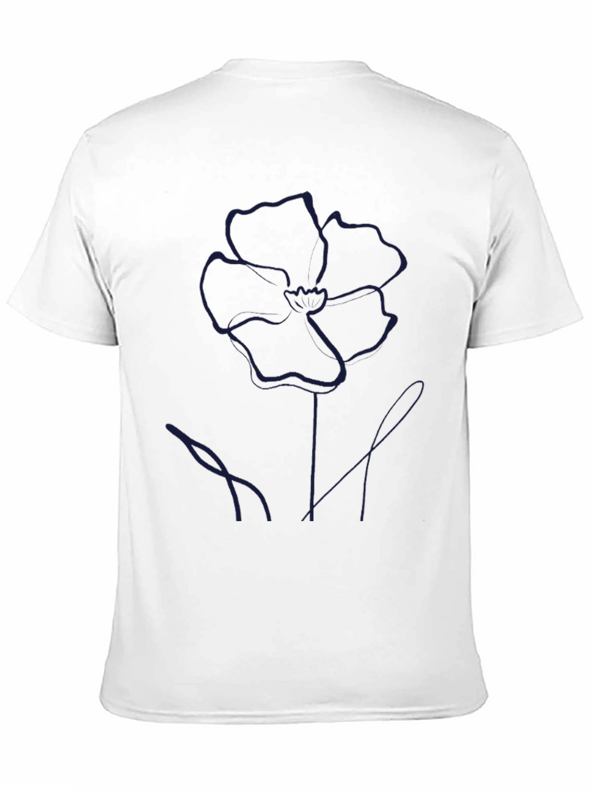 Minimalist Flower Graphic Tee - Modern Style