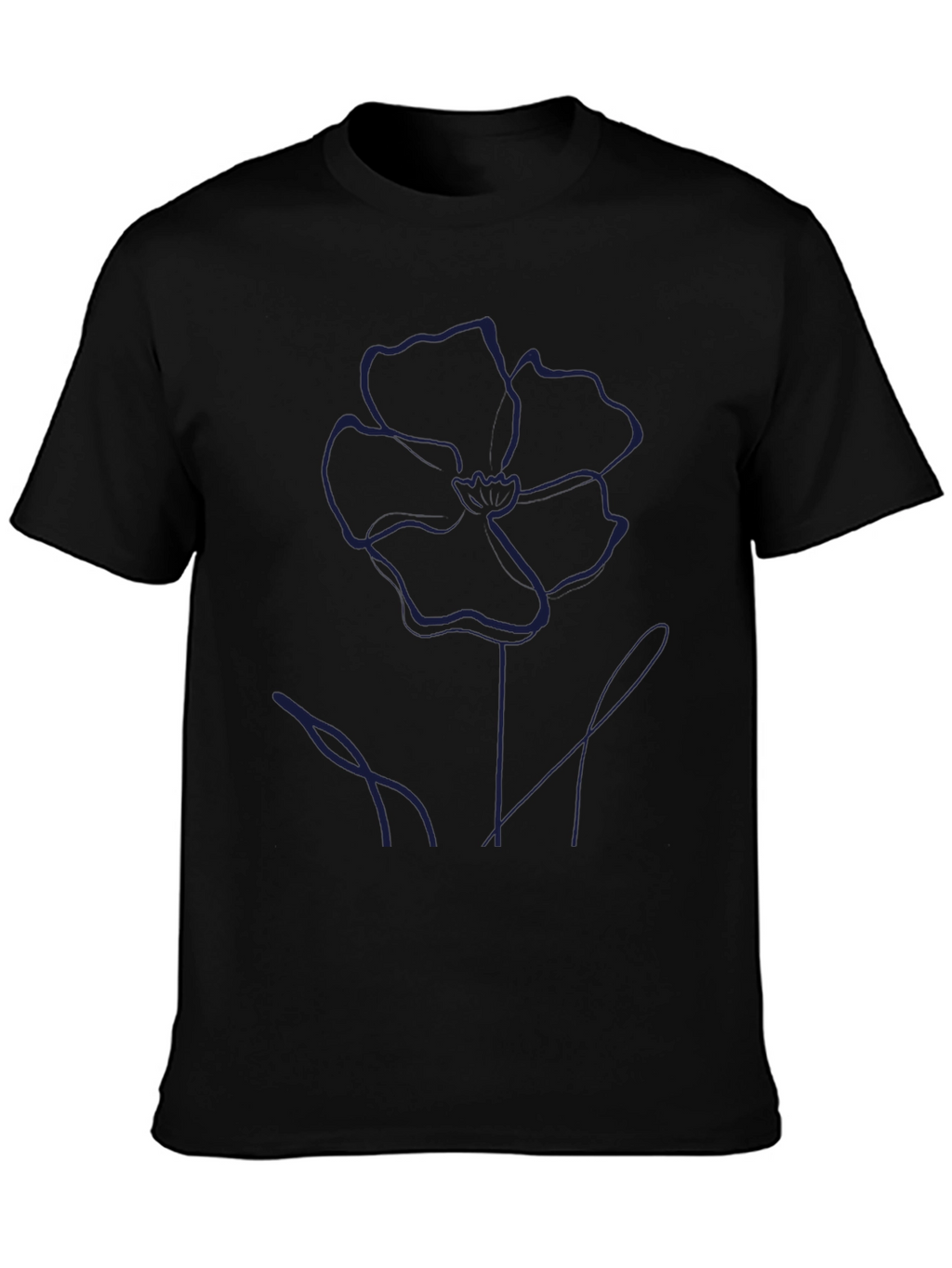 Minimalist Flower Graphic Tee - Modern Style