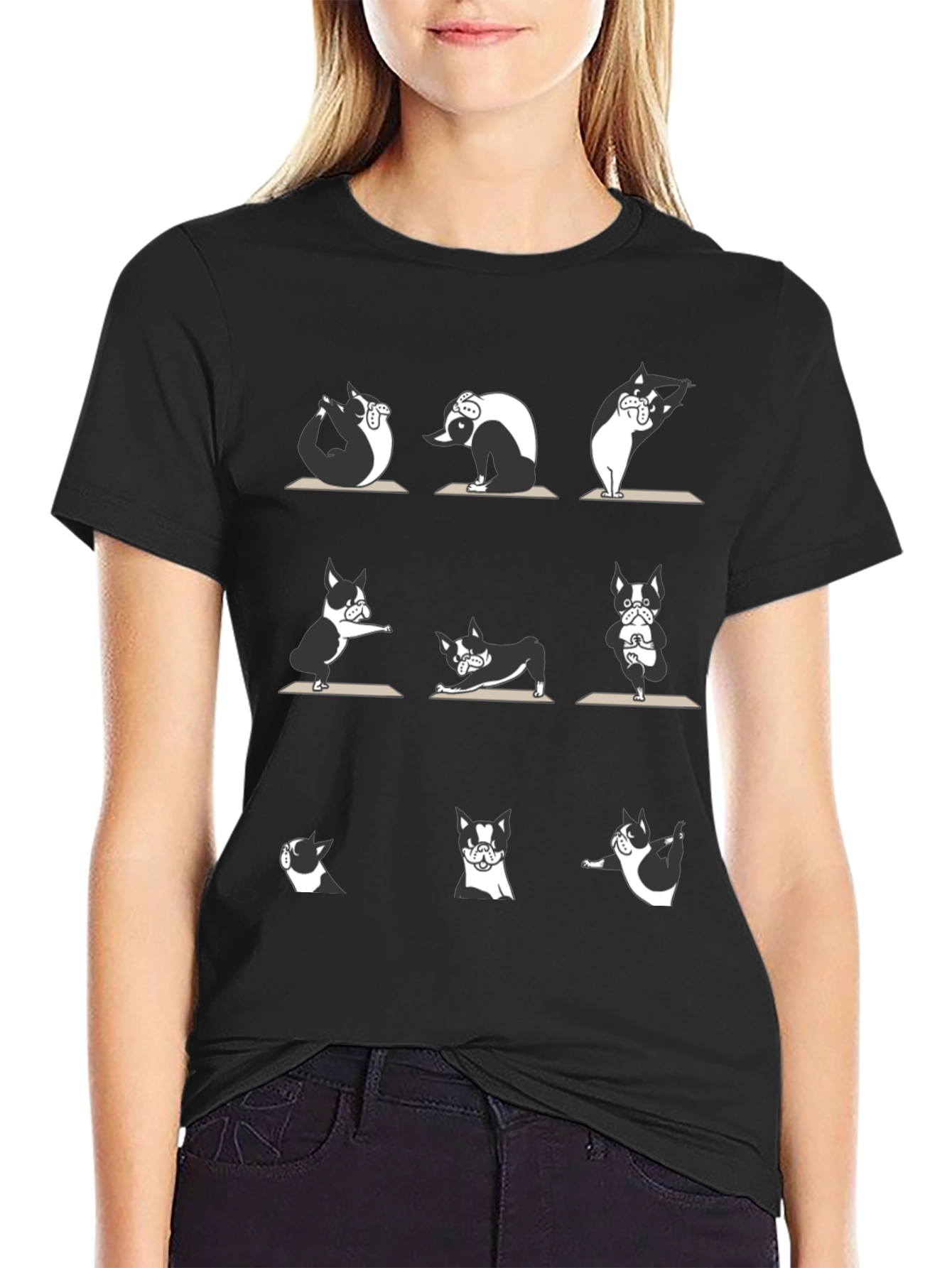 Yoga Dog Graphic Tee - Relax in Style