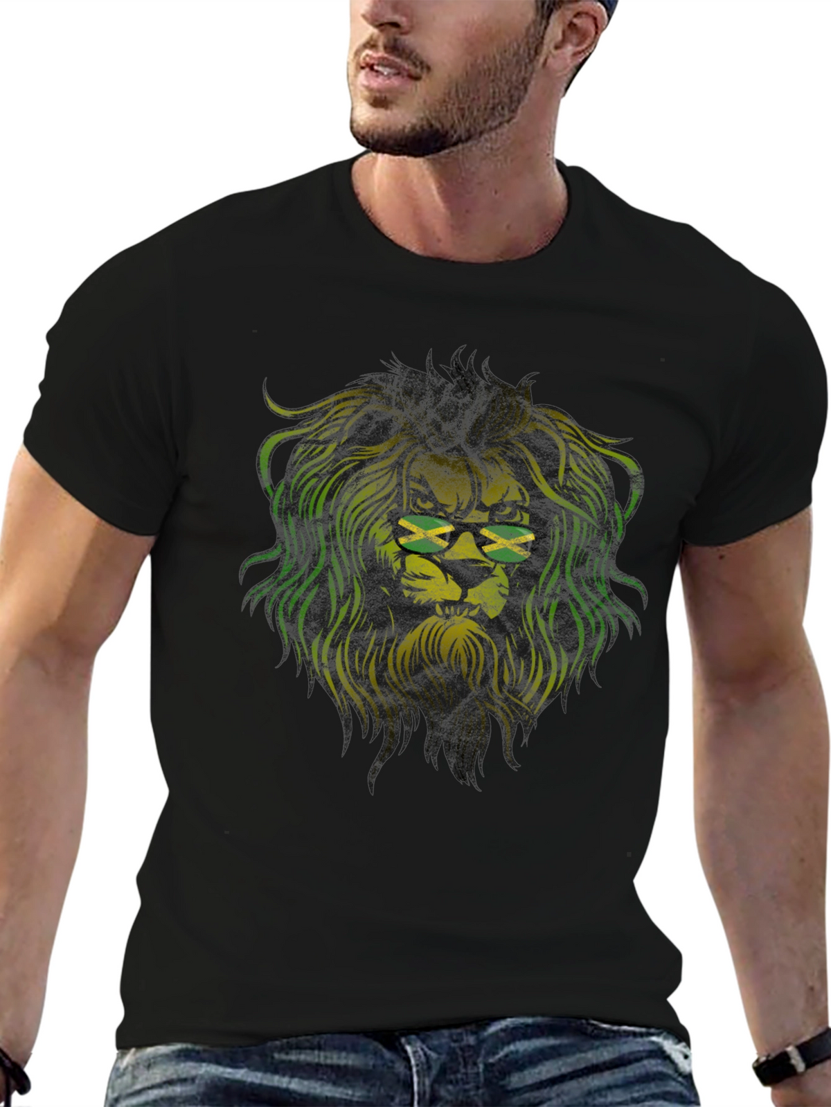 Jamaican Lion Graphic Tee