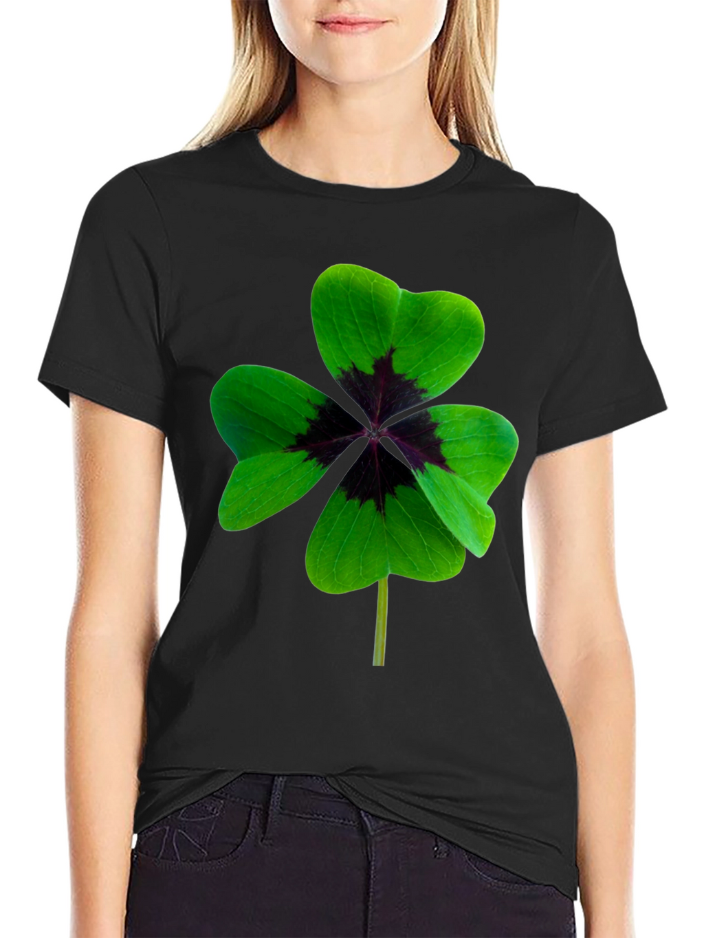 Lucky Four Leaf Clover Graphic Tee - Unisex Fit