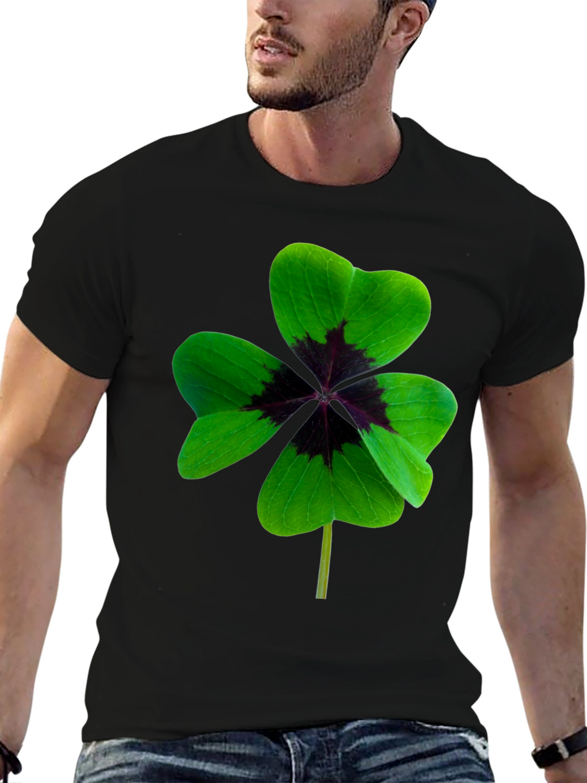 Lucky Four Leaf Clover Graphic Tee - Unisex Fit