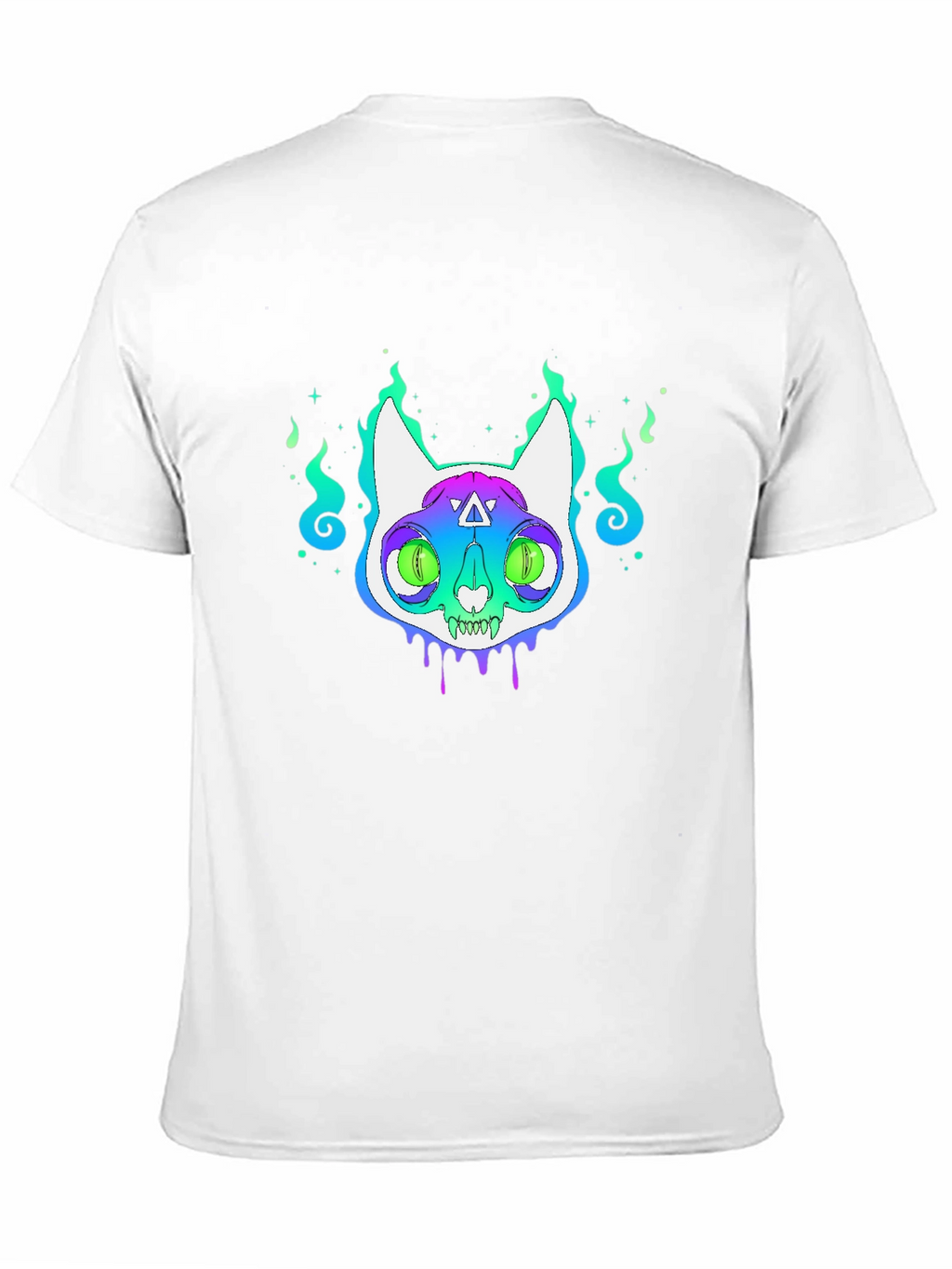 Mystic Cat Graphic Tee - Unisex Black T-Shirt