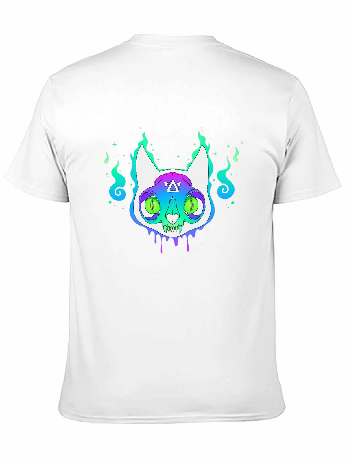 Mystic Cat Graphic Tee - Unisex Black T-Shirt