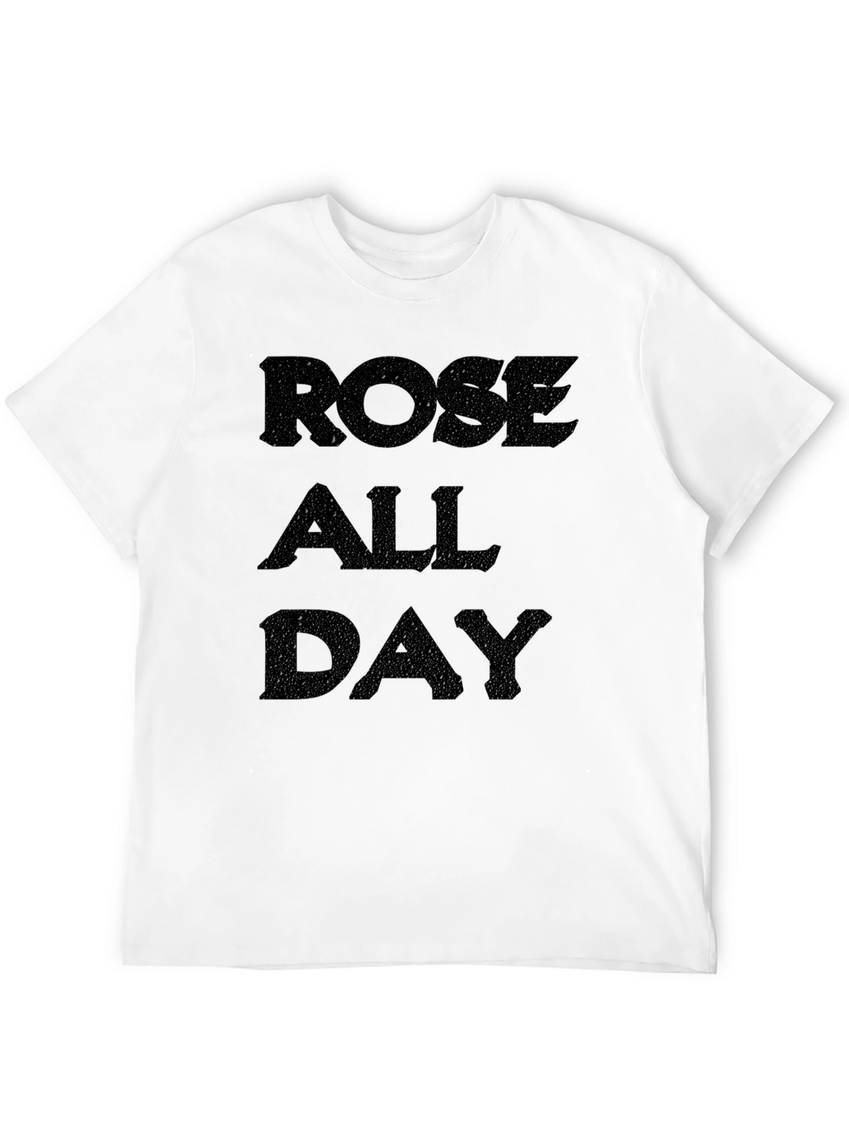 Rose All Day Mens Black Graphic Tee