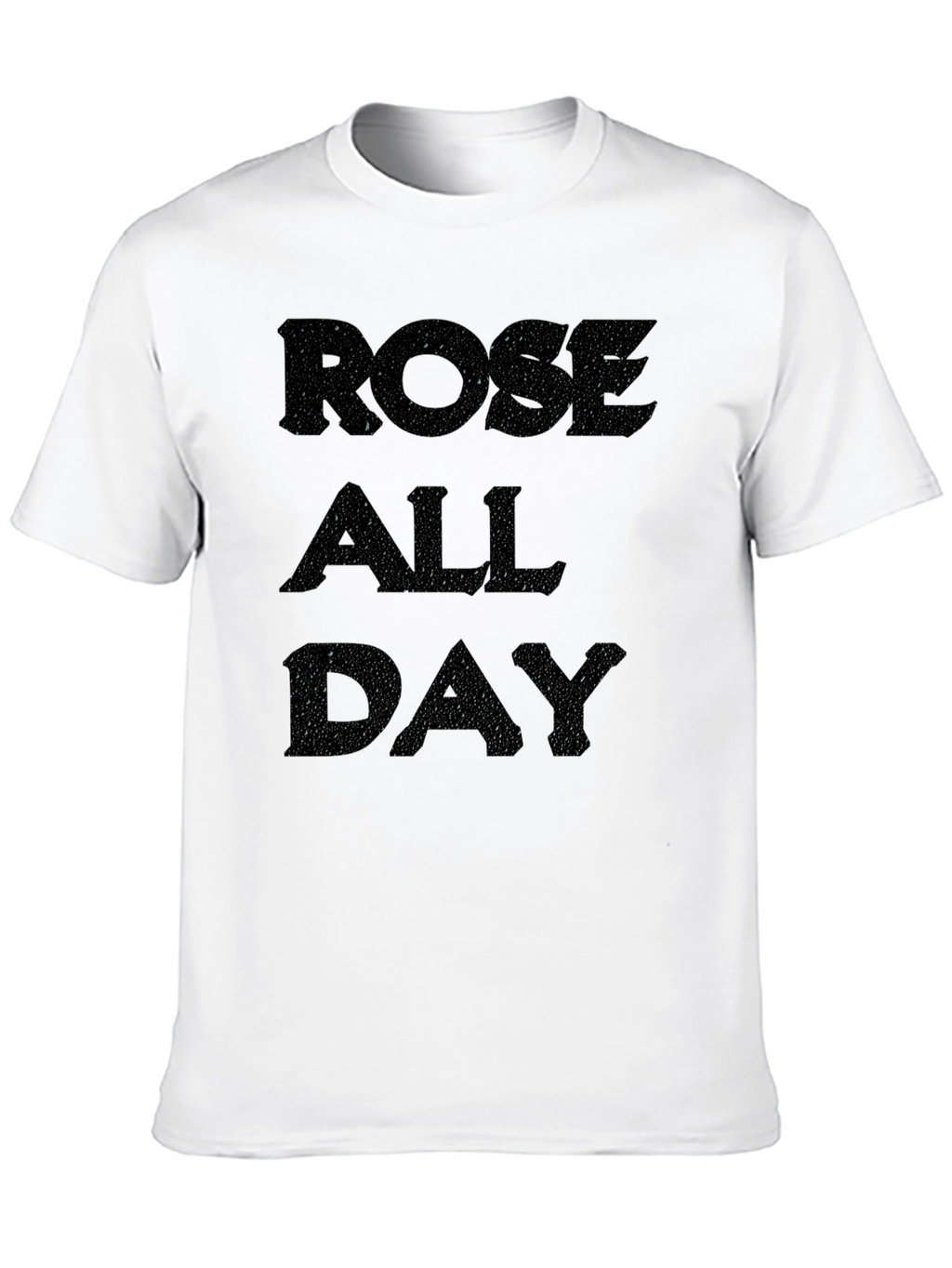 Rose All Day Mens Black Graphic Tee