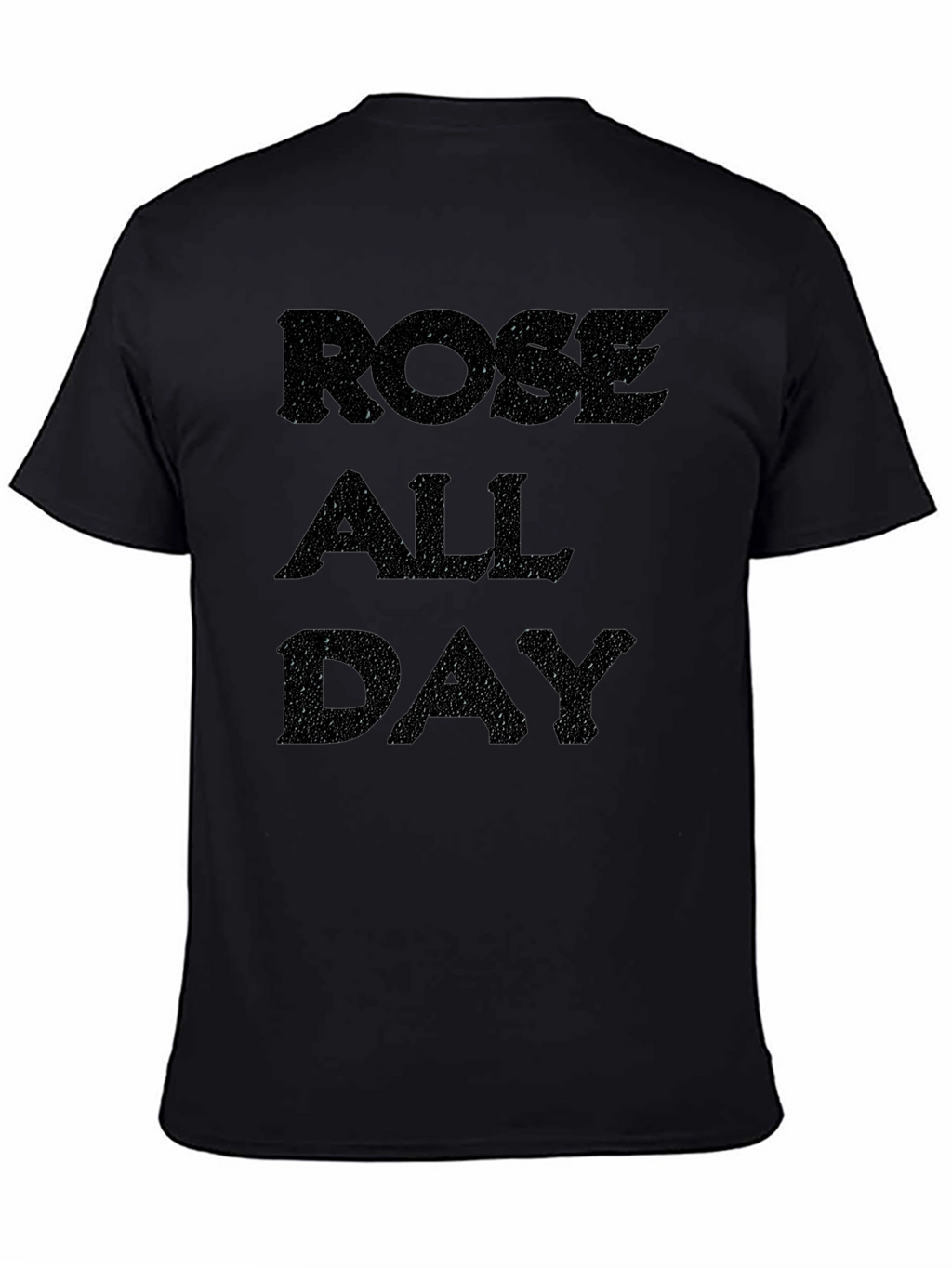 Rose All Day Mens Black Graphic Tee
