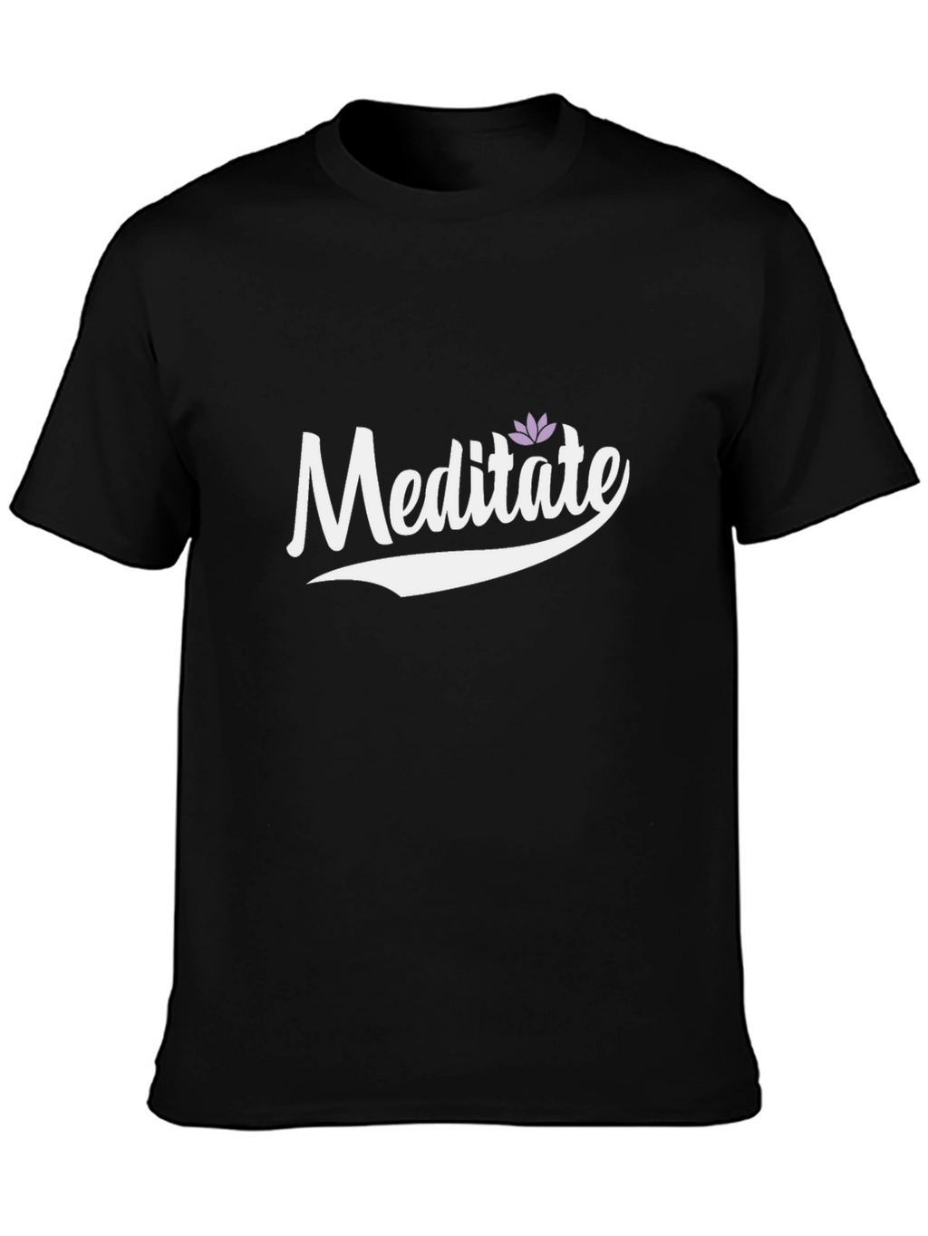 Meditate Lotus Flower Graphic Tee