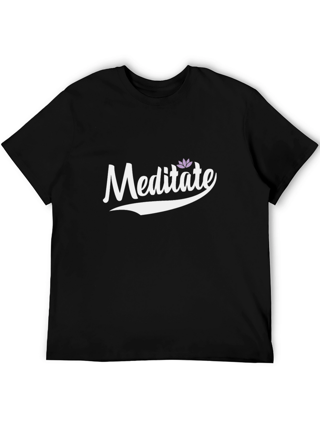 Meditate Lotus Flower Graphic Tee