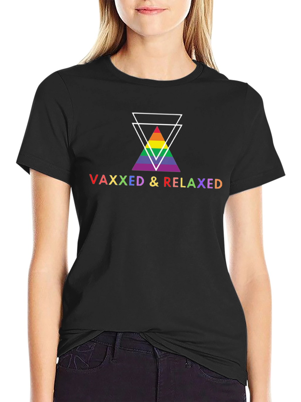 Vaxxed & Relaxed Pride Graphic Tee