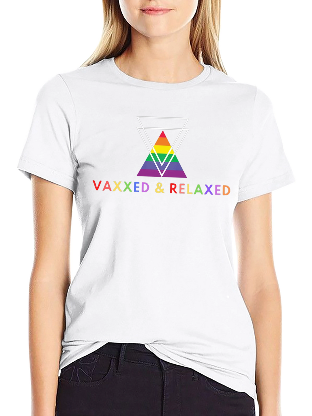 Vaxxed & Relaxed Pride Graphic Tee