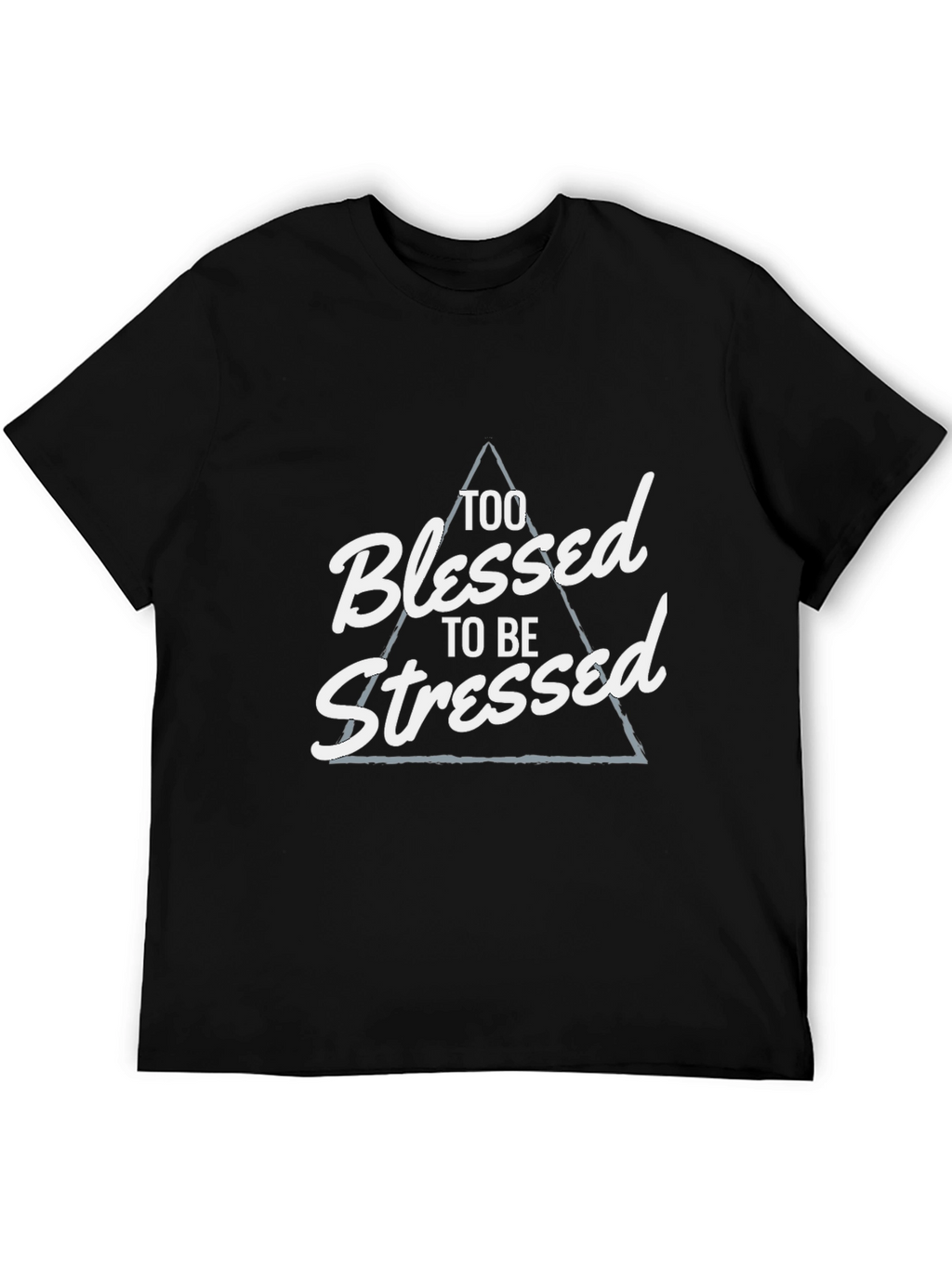 Blessed and Stressed Graphic Tee - Black