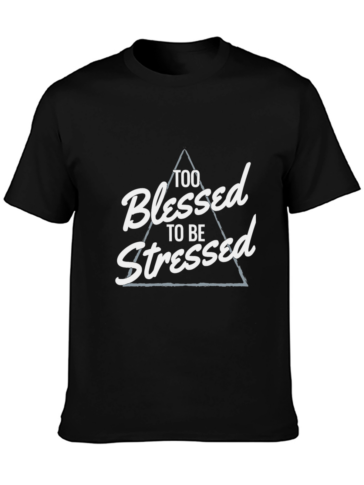 Blessed and Stressed Graphic Tee - Black