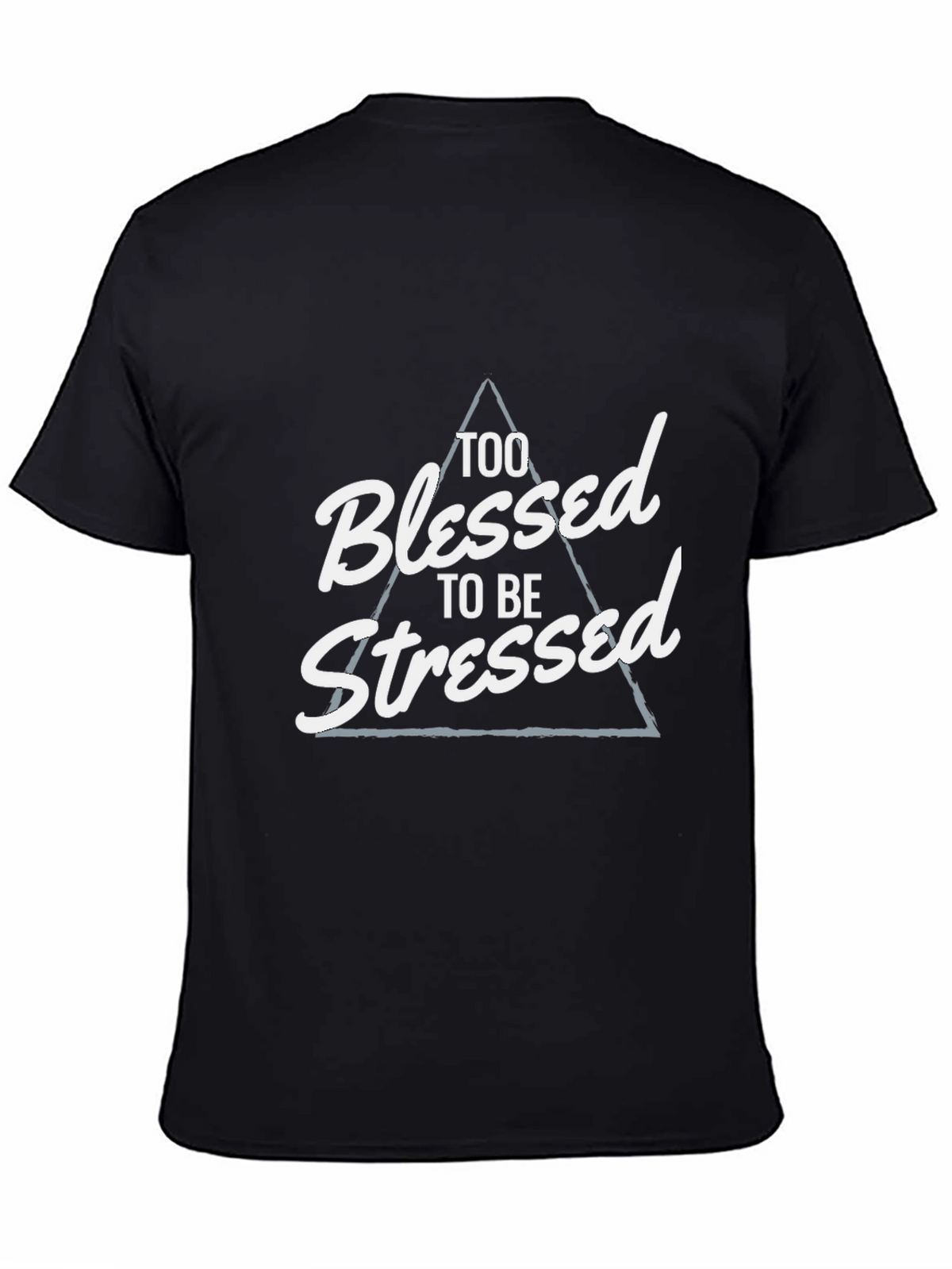 Blessed and Stressed Graphic Tee - Black