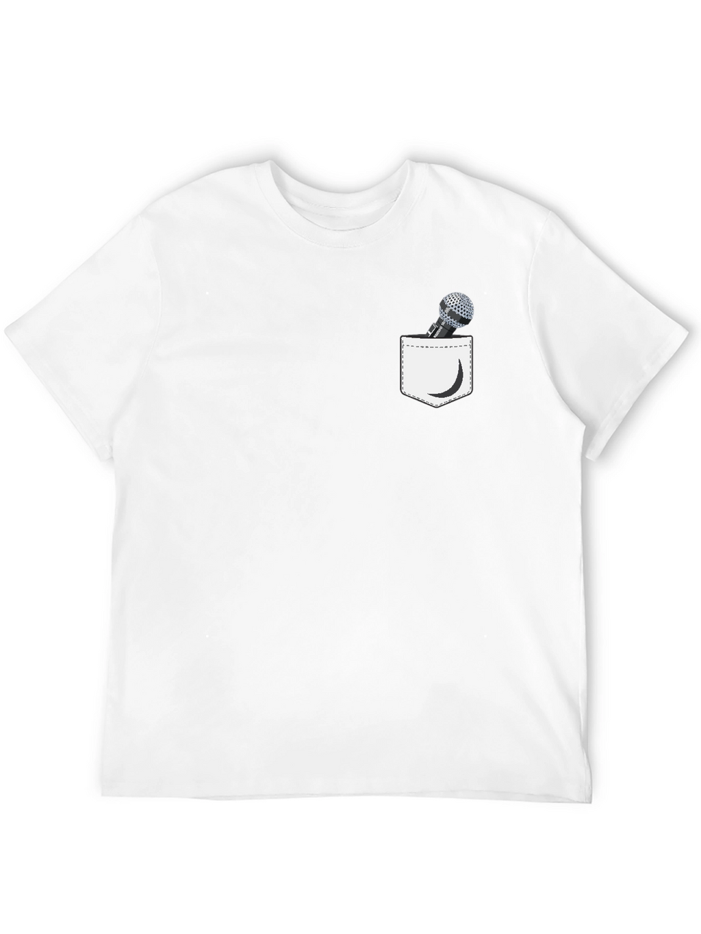 Microphone Pocket Graphic Tee - Black