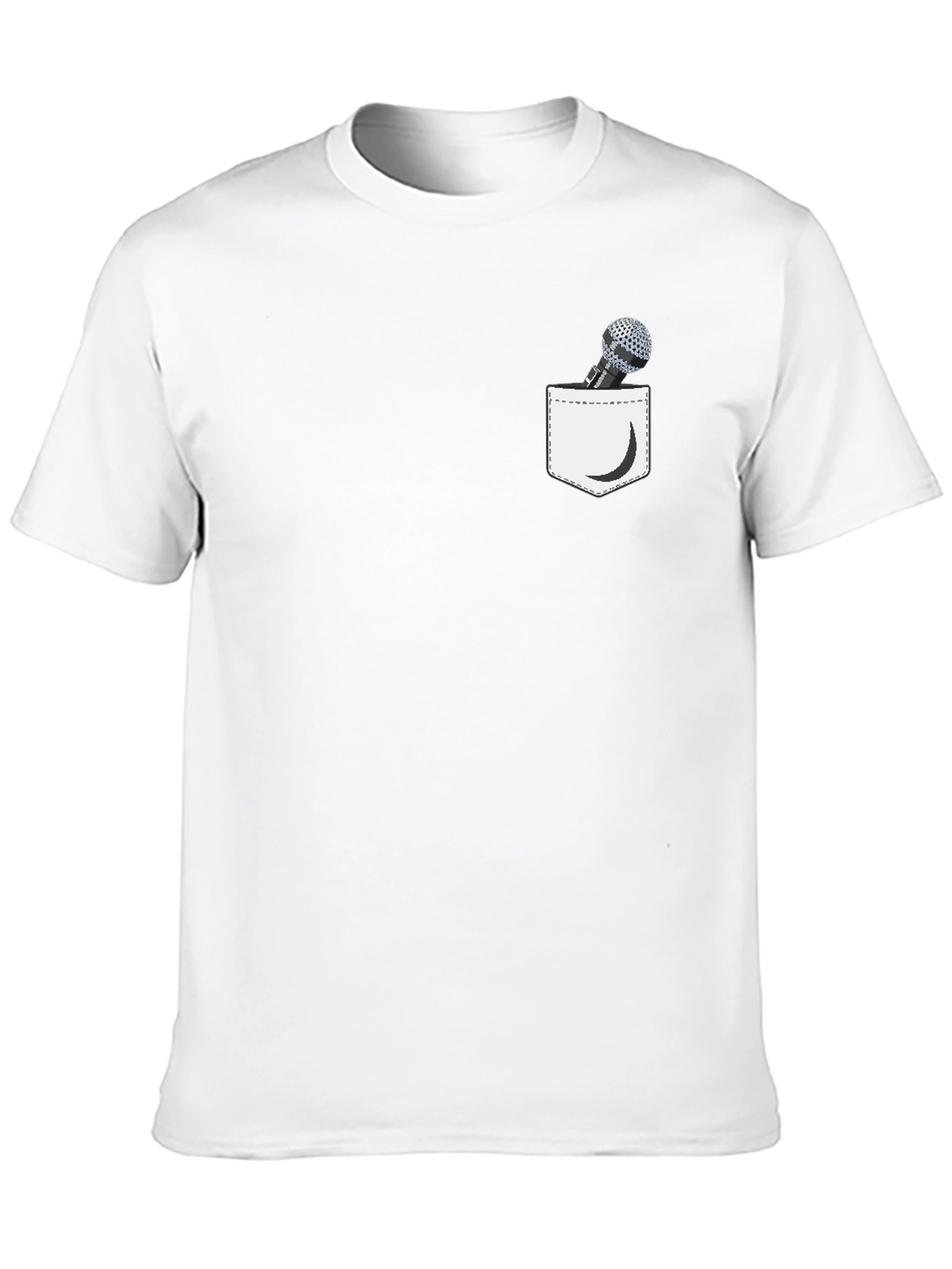 Microphone Pocket Graphic Tee - Black