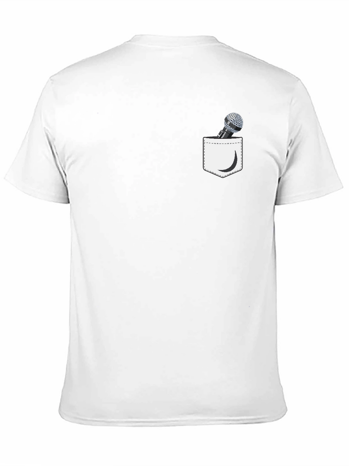 Microphone Pocket Graphic Tee - Black